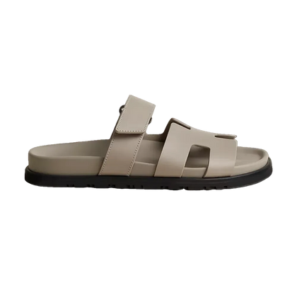 Hermes Chypre Sandal – Beige Mastic Calfskin Leather
