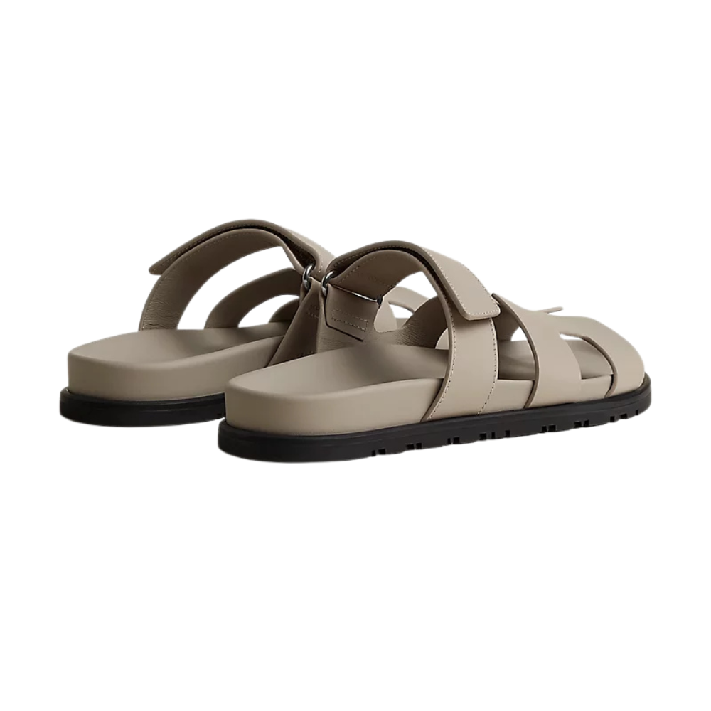 Hermes Chypre Sandal – Beige Mastic Calfskin Leather