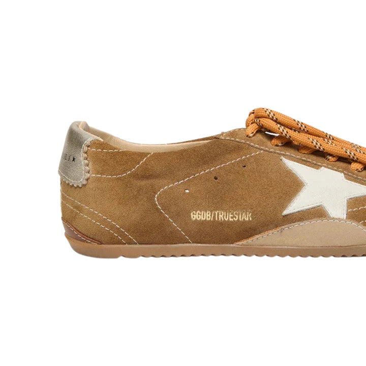 suede with white star and platinum heel tab