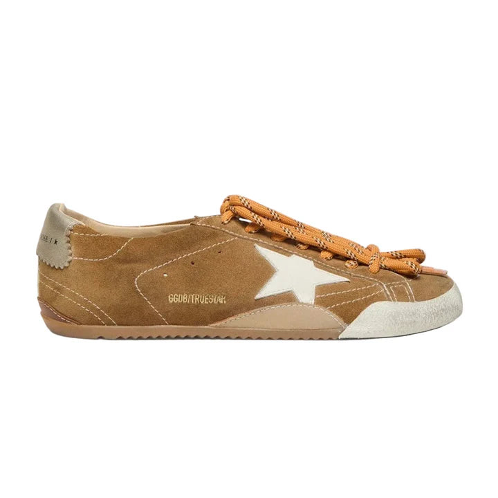 suede with white star and platinum heel tab