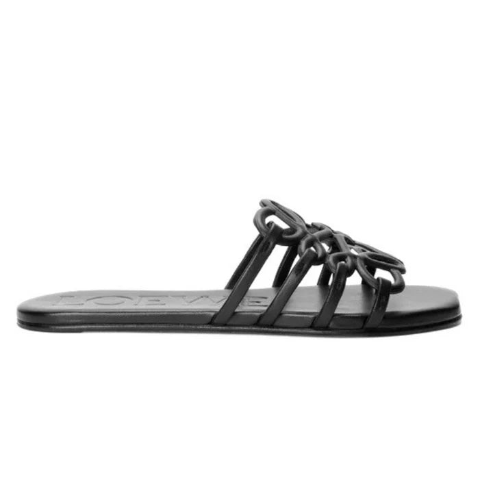 Loewe Wmns Petal Anagram Slide 'Black'