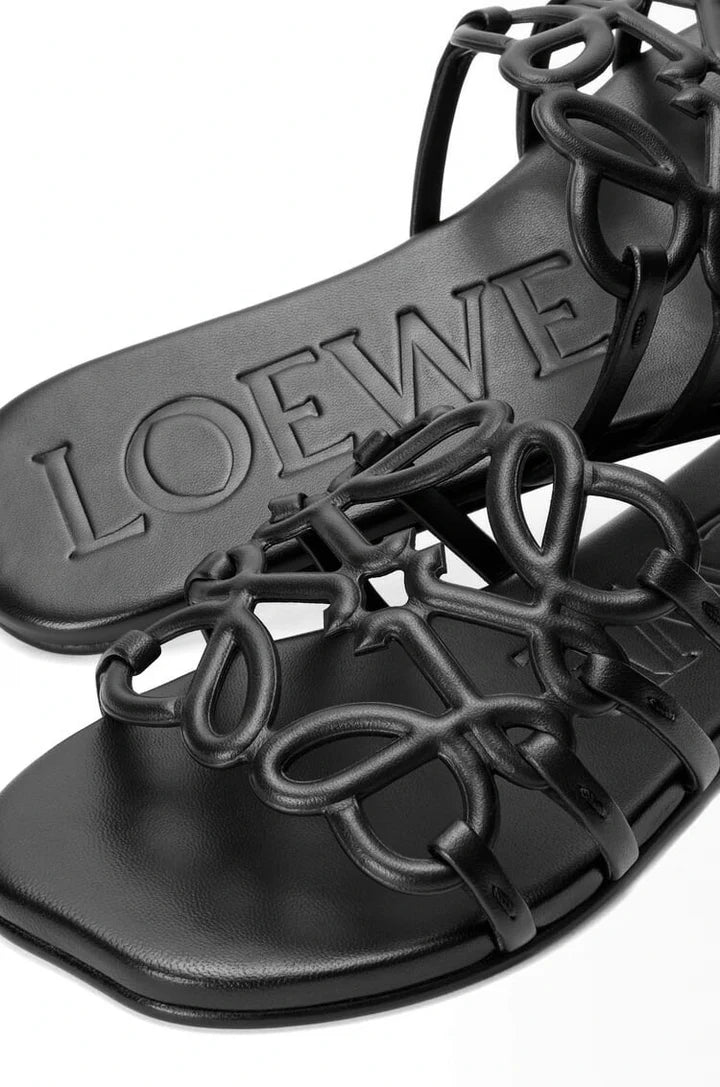 Loewe Wmns Petal Anagram Slide 'Black'