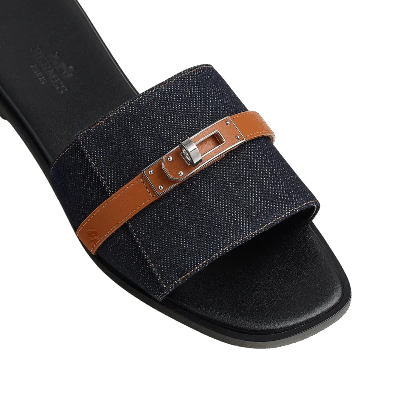 Hermes Giulia sanda Bleu Brut / Nature