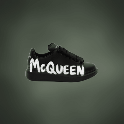 alexander mcqueen oversized graffiti sneakers
