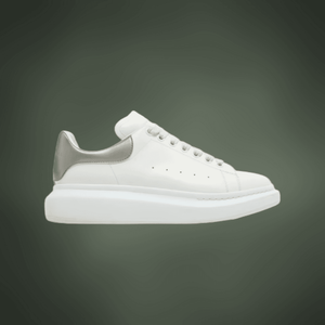 Alexander McQueen Oversized Sneaker 'White Metallic Platinum'