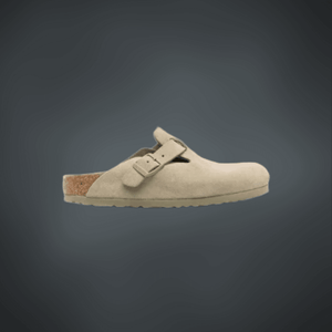 Birkenstock Boston Soft Footbed Suede Taupe