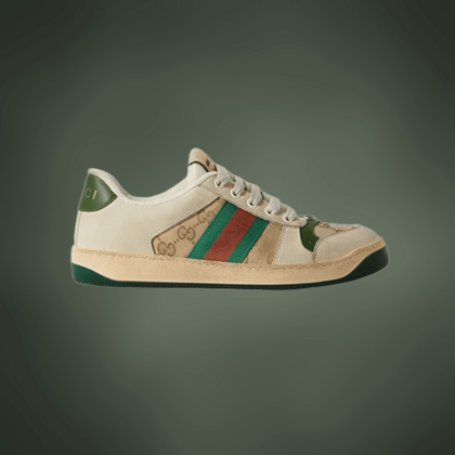 GUCCI
Screener suede, distressed leather and canvas