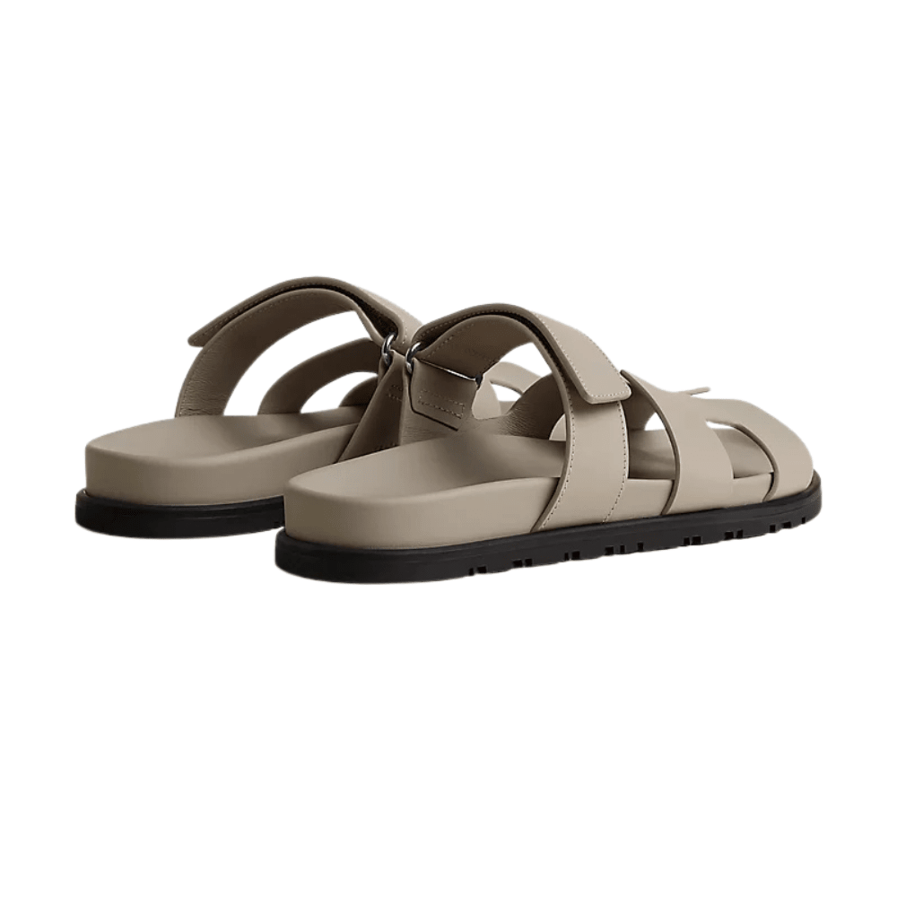 Hermes Chypre Sandal – Beige Mastic Calfskin Leather - Kickzz