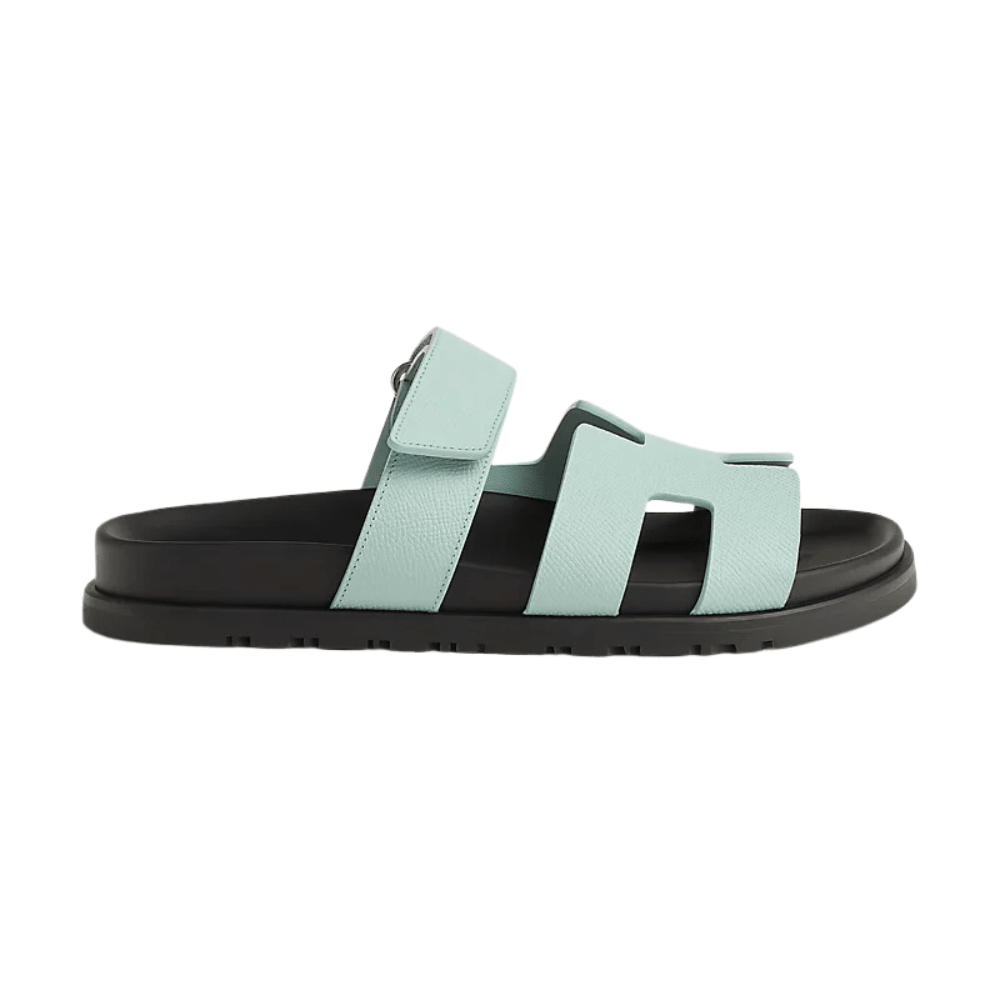 Hermes Epsom Womens Chypre Sandals 39 Bleu Cristaux - Kickzz
