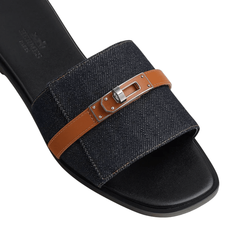 Hermes Giulia sanda Bleu Brut / Nature - Kickzz