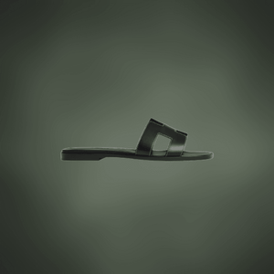 Hermes Oran sandals black