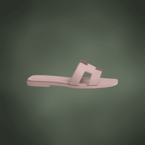 Hermes Oran sandals pink