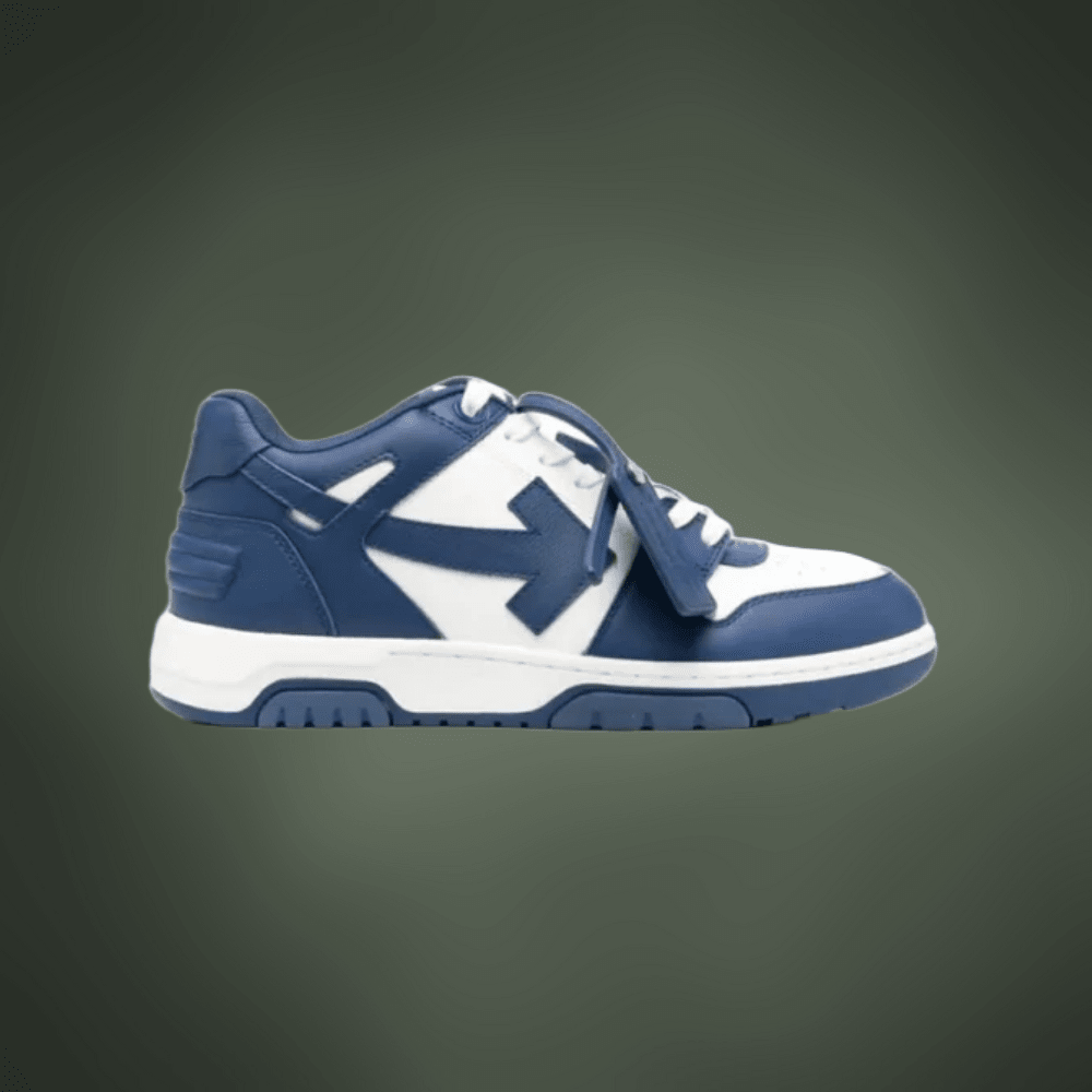 OFF - WHITE Out Of Office "OOO" Low Tops Dark Blue White - Kickzz