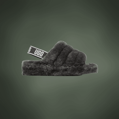 UGG Fluff Yeah Slide Thick Sole Gray