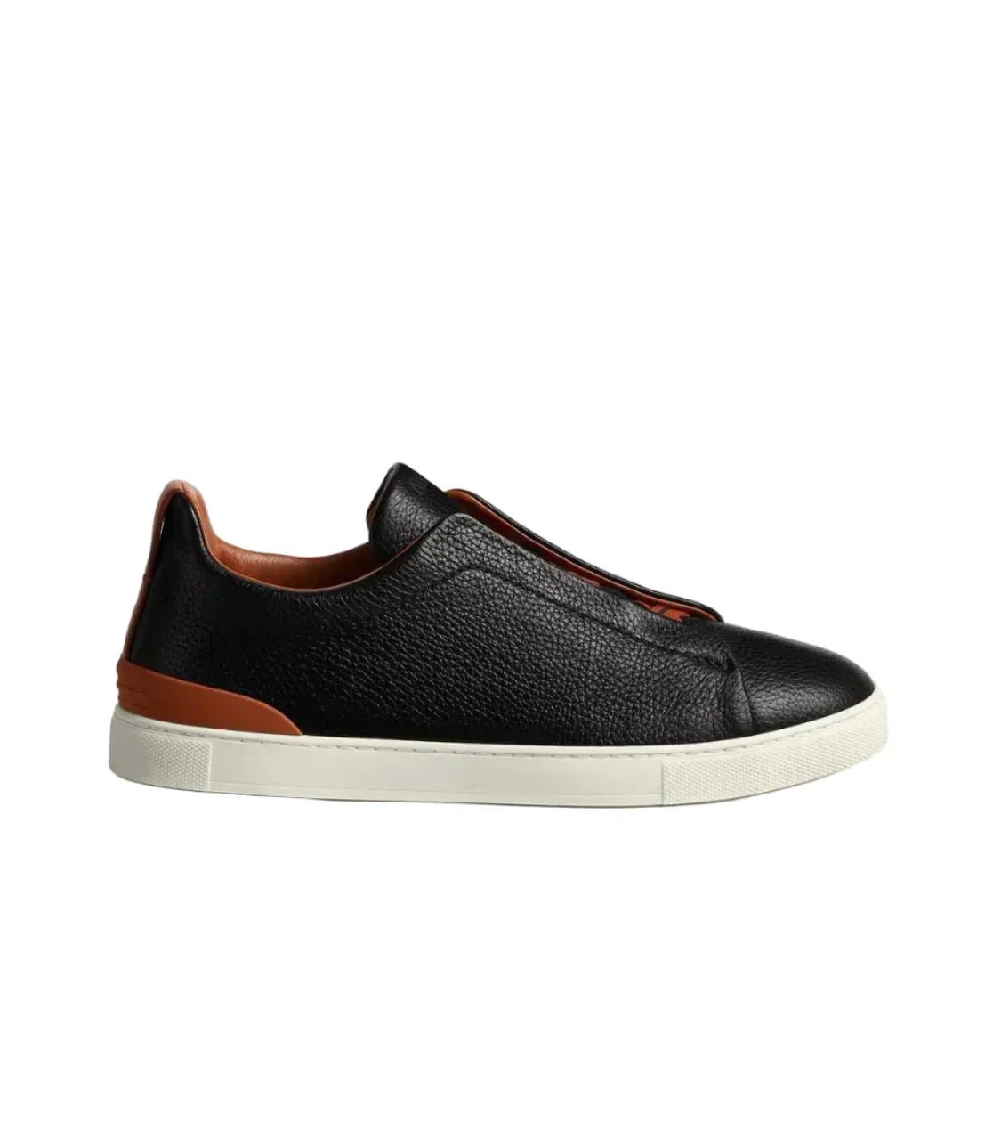 Zegna Triple Stitch™ Genuine Leather Sneakers in Black - Kickzz